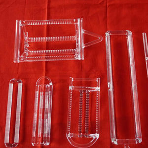 <span class=keywords><strong>Bateau</strong></span> à rainures en quartz de haute pureté pour la fabrication de semi-conducteurs, pureté 99,99 %, 400 Mesh (38 µm), marque Xingguang - Product Image 1