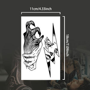 สัญลักษณ์กอธิคที่สมจริงรอยสักชั่วคราวมีปีกเข็มทิศกึ่งถาวรรอยสักสมุนไพรกันน้ำได้นาน2สัปดาห์สำหรับแขน - Product Image 2