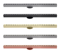 Siphon de caniveau en acier inoxydable 304, drain linéaire à insertion de carrelage pour salle de bain, anti-odeur et anti-insectes, pour douche