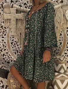 เดรสอาบายาสำหรับผู้ใหญ่เดรสแขนยาวพิมพ์ลายแขนยาวทรงหลวมฤดูร้อน - Product Image 5