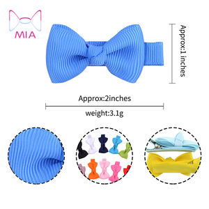 Cinta para el pelo hecha a mano para niñas pequeñas, lazo de metal forrado completo en 40 colores, 795 - Product Image 3