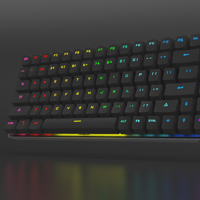 Motospeed GK85 Darmoshark K1 CNC Aluminum 2 in 1 RGB Backlit Wired and Wireless Gamer Mechanical Keyboard for Desktop