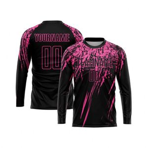Camiseta de Fútbol de Manga Larga, Sublimada, Uniforme Profesional para Equipos Masculinos, Ropa de Entrenamiento Transpirable - Product Image 1