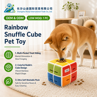 Jouet interactif de luxe écologique pour chien, cube de Rubik à dissimuler la nourriture, jouet à mâcher olfactif en polaire et coton PP, saveur poulet