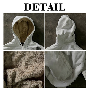 Sudadera Personalizada de Algodón Puro con Interior Afelpado, Sudadera Bordada con Cierre y Capucha para Hombre, Estilo Urbano - Product Image 6