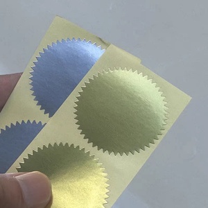 Sellos de Certificación con Formas Personalizadas, Adhesivos de Vinilo Impermeables en Color CMYK con Borde Dentado y Etiqueta Redonda - Product Image 2
