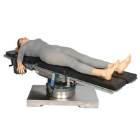 Table d'opération neurochirurgicale ultra-basse en acier inoxydable 304, table d'opération antistatique avec matelas en mousse à mémoire de forme et housse en PU sans couture