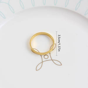 2024 Modedesign Metall Einzel ring Servietten ring <span class=keywords><strong>Gold</strong></span> Farbe Benutzer definierte Form Servietten ring Western Restaurant für Serviette - Product Image 4
