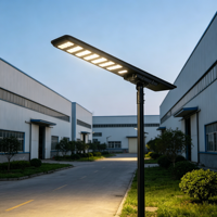 Farola Solar LED CHZ con Sensor de Radar, Iluminación Automática del Anochecer al Amanecer