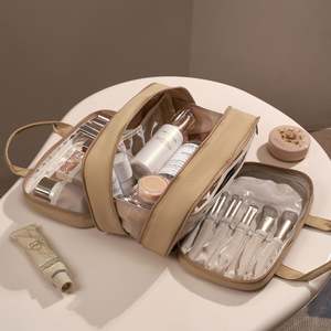 Waterproof Travel for Toiletry Organizer <b>Compartment</b> <b>Bag</b> Zipper Closure Large Multi-Functional Storage Cosmetic <b>Bag</b> for Women - Product Image 2