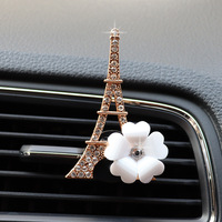 Rafraîchisseur d'air pour voiture Aromathérapie Accessoires automobiles Diffuseur de parfum intérieur Tour Eiffel Sortie de parfum