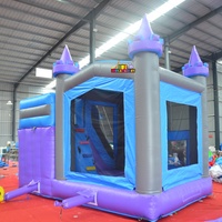 Château gonflable pour enfants avec toboggan, structure de jeux gonflable de qualité commerciale en PVC