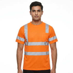 High Visibility Breathable High <b>Vis</b> <b>Hi</b> <b>Vis</b> Winter Work-wear Security T <b>Shirt</b> Customise LOGO Construction Reflective <b>Shirts</b> - Product Image 1