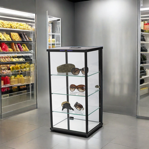 Nhà Máy bán hàng trực tiếp quần áo Kính mát sản phẩm cửa hàng trang trí bán lẻ tủ trưng bày với ánh sáng LED có thể khóa hiển thị <span class=keywords><strong>Showcase</strong></span> - Product Image 3