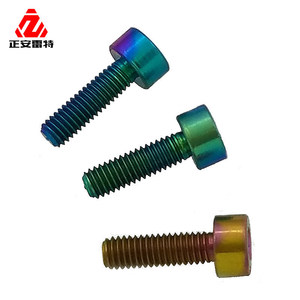 Zheng'an Leite Aluminium Metric Screws Pan Head Anodized Coating Coarse Thread <b>Fasteners</b> - Product Image 1