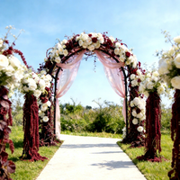 Guirnaldas Colgantes de Amaranto Artificial Borgoña, Hechas a Mano, con Aspecto Realista, Resistentes a la Decoloración, Estilo Boho, para Bodas y Graduaciones