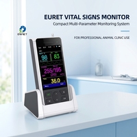 Moniteur Multiparamétrique Vétérinaire EURVET RNpet 100 12,1 Pouces, Moniteur de Signes Vitaux Électrique à Branchement Direct, ECG SPO2, Certifié CE Classe II