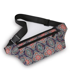 Nouvelle sacoche de taille géométrique pour femme avec fermeture éclair, sac de sport pour téléphone portable, idéal pour l'extérieur - Product Image 3