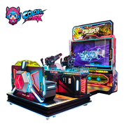 Machine de jeu de tir d'arcade d'intérieur à deux joueurs, à monnayeur, avec écran large haute définition et jeu immersif en ligne