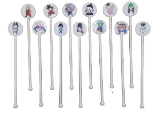 รูปแบบตัวละครการ์ตูนที่ปรับแต่งได้พิ<span class=keywords><strong>ม</strong></span>พ์แท่งหมุนพลาสติกสําหรับกวนเครื่อง<span class=keywords><strong>ม</strong></span>ือชากาแฟบาร์ - Product Image 5