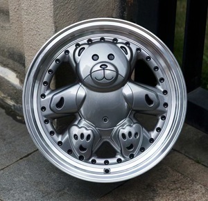 Jiangzao roue de coulée en alliage d'aluminium ours en peluche roues jantes mignonnes pour mini voiture 4x100 15 pouces - Product Image 3