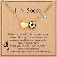 Nouvelle Chaîne de Clavicule Sportive Cœur Basketball Volleyball Baseball Pendentif d'Amitié pour Femme Cadeau Quotidien Accessoires de Bijoux en Gros