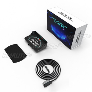 GEYIREN M8 HUD Head-up Display para Coche, Sistema de Advertencia de Exceso de Velocidad OBD2 II EUOBD, Proyector de Parabrisas, Alarma Electrónica de Voltaje para Automóvil - Product Image 1