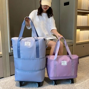Travel Portable Large Capacity Detachable Universal <b>Wheel</b> Storage <b>Bag</b> Check-In <b>Bag</b> <b>with</b> <b>Wheel</b> Double Layer Carry-On <b>Bag</b> - Product Image 5