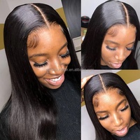 Parrucca 13x6 HD Lace Front in Capelli Umani, 40 Pollici, Brasiliana Vergine Liscia o con Onde Morbide, Pre-Piumata, Trasparente HD, All'Ingrosso