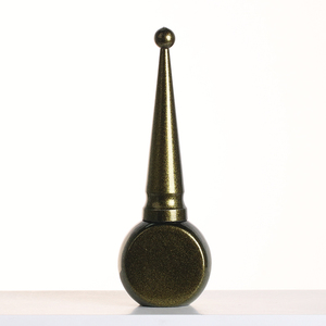 Hot Bán buôn giá tùy chỉnh 9ml thủy tinh UV Gel container màu xanh lá cây Vòng dài bàn chải vít tip cap Nail Polish keo chai - Product Image 3