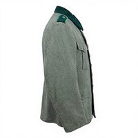 Tunique d'hiver à double boutonnage pour homme, uniforme allemand de la Seconde Guerre mondiale, mélange de laine, manches longues, vintage, imperméable, coupe-vent, réversible