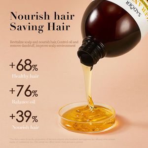 Champú <span class=keywords><strong>Herbal</strong></span> de Jengibre con Esencia Vegetal, Suavizante, Hidratante, Limpieza Profunda, Anti-queda de Cabello, Anti-Caída del Cabello - Product Image 4