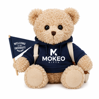 Ensemble promotionnel universitaire personnalisable : T-shirt, sac en toile, jouet en peluche, tasse en céramique, carnet et porte-clés pour les coffrets cadeaux de rentrée scolaire