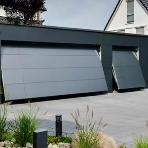 <span class=keywords><strong>Porte</strong></span> de <span class=keywords><strong>garage</strong></span> inclinable en aluminium, finition moderne, isolée, antirouille, économie d'énergie, pour villa - Product Image 3