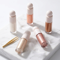 OEM/ODM, logo personnalisé, illuminateur liquide pour le visage, fini brillant, éclat rosé, illuminateur pour éclaircir la peau, vente en gros, marque privée, maquillage