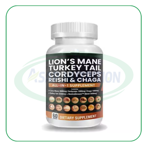 Suplemen Kesehatan Ausreson Fertility Support Reishi <span class=keywords><strong>Cordyceps</strong></span> <span class=keywords><strong>Sinensis</strong></span> Lion's Mane Chaga Kapsul Kompleks Jamur - Product Image 1