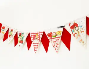 Custom Pennants Chain Flags Bunting Flag Decorative Banner