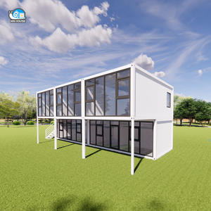 Модульный сборный дом, жилой, офисный, общежитие, складной контейнер, оптовая продажа, 40 футов, 20 футов, открытый передвижной дом - Product Image 1