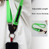 Funda de teléfono multifuncional Lamborghini con licencia oficial con correa de nailon, correa cruzada para el cuerpo, correas universales para teléfono móvil
