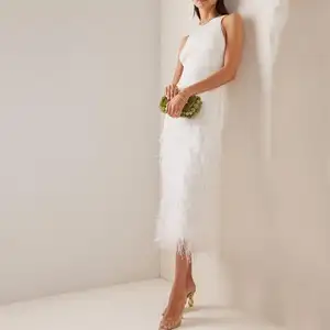 Custom Fashion Casual Sommer Prom Straußen feder ärmel los Midi Einzigartige Kleidung Elegante Abendkleider