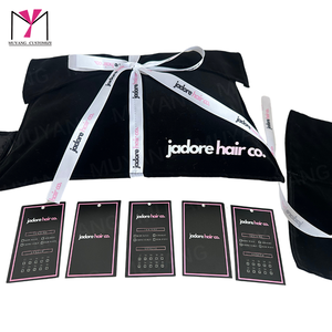 Sac à cheveux en velours personnalisable de luxe MUYANG avec revêtement UV - Product Image 2