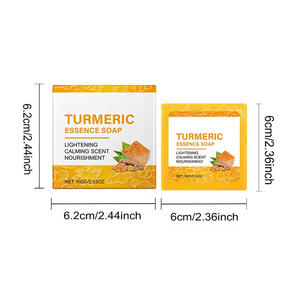 Nghệ Xà Phòng Thanh Xà Phòng 100G Rắn Sáng Tự Nhiên Sữa Rửa Mặt Cho Khuôn Mặt Và Cơ Thể Da Tone Nuôi Dưỡng - Product Image 6