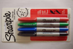 XZ1019 Vente <span class=keywords><strong>en</strong></span> <span class=keywords><strong>gros</strong></span> de stylos marqueurs <span class=keywords><strong>Sharpie</strong></span> noirs 1,0 mm, lot de 8 couleurs, vente chaude, peinture permanente à séchage rapide pour bois, plastique, métal - Product Image 6