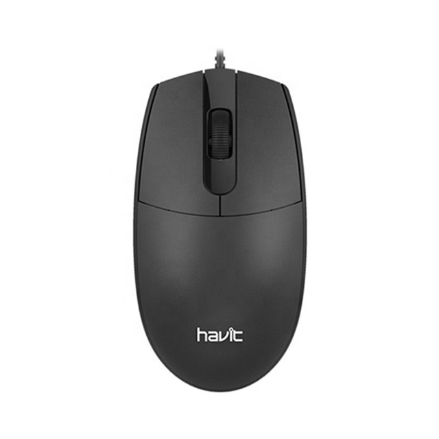 Ms70 Havit Cheap Classic Slim Mice Pc Computer Accessories 1.35M Cable Optical Souris Usb Wired Mouse