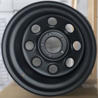 YEO Nouvelle jante en acier noir souple 8 10Jx127mm - Rétrofit/Amélioration pour 15"-20" pouces, options ET 30/40/42/45mm