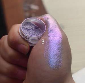 อายแชโดว์กากเพชรแบบผงแวววาวติดฉลากส่วนตัวอายแชโดว์สีขาวเปลี่ยนสีได้อายแชโดว์แวววาวแบบไม่มีโลโก้ - Product Image 4