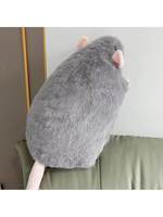 Peluche Souris Géante en Forme de Branche de Fleur, Jouet Simulé, Oreiller Mignon et Drôle, Cadeau d'Anniversaire Unisexe, 31cm-50cm, Chine