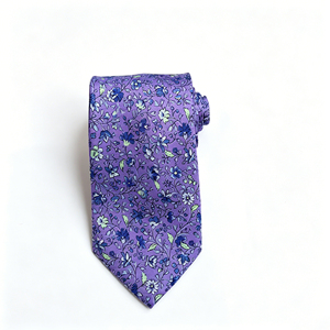 <span class=keywords><strong>Cravate</strong></span> en soie pure pour homme, personnalisable, imprimée de petits motifs floraux violet <span class=keywords><strong>lavande</strong></span>, pour mariage, fête, affaires, <span class=keywords><strong>cravate</strong></span> en soie de luxe formelle - Product Image 2