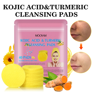MOOYAM 40 Almohadillas Faciales para el Cuidado de la Piel, Exfoliantes Faciales Naturales con Ácido Kójico y Cúrcuma para Aclarar la Piel y Eliminar Manchas Oscuras - Product Image 4