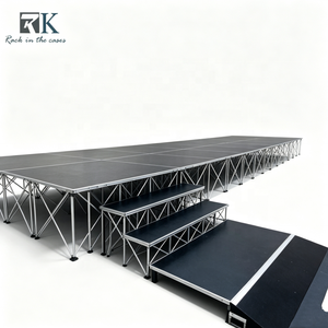 Système d'équipement de scène de haute qualité, plateforme de scène à montage rapide, plateforme de scène modulaire avec estrade en aluminium pour événements en plein air - Product Image 1